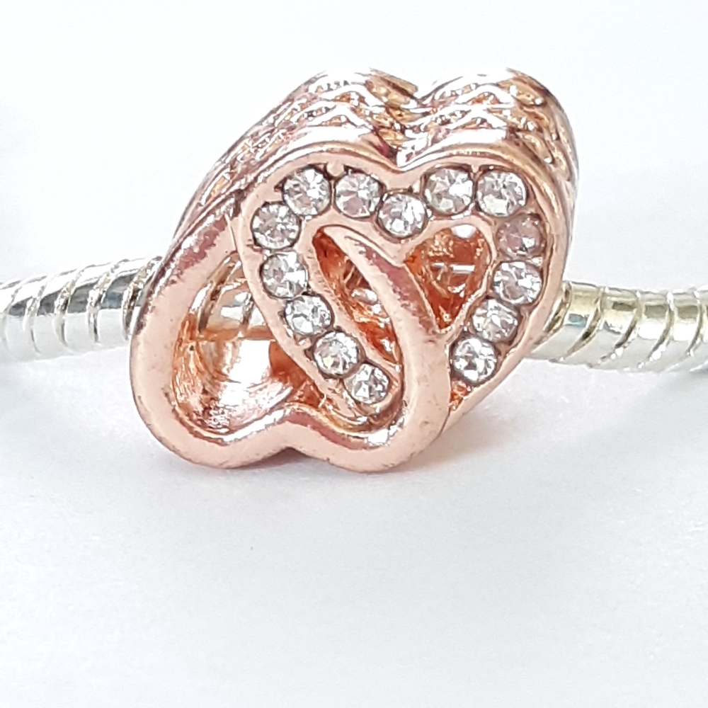 Double Heart Charm